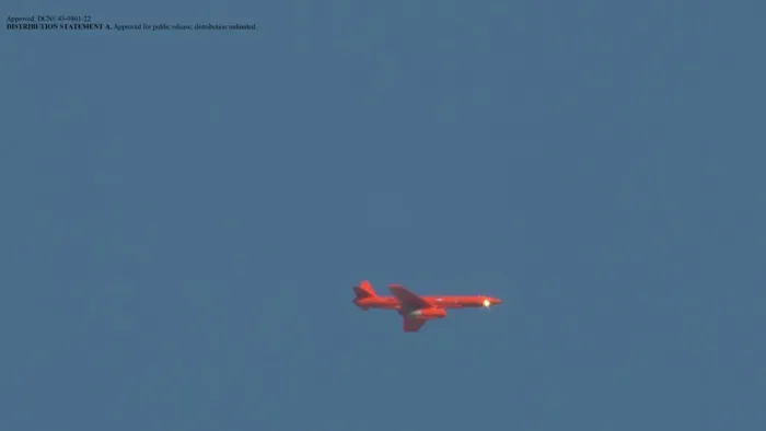 Target Drone In Flight Prior To Engagement (Photo courtesy of Lockheed Martin)