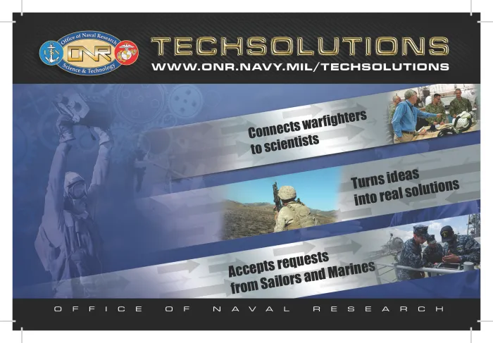 TechSolutions connects warfighters with scientists, and turns ideas into real solutions.