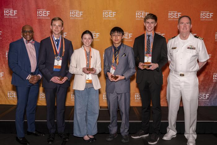 Chief of Naval Research Scholarship Award given during the Regeneron International Science and Engineering Fair.