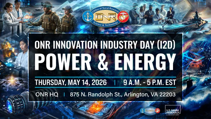 Graphic: ONR Innovation Industry Day (I2D): Power & Energy