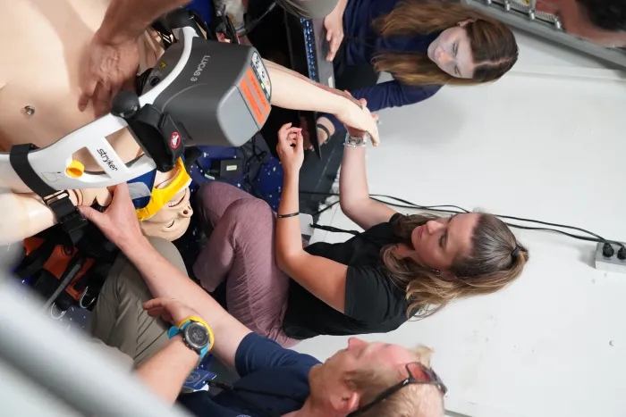 Kinesiology graduate student Jenica Earl put her skills to the test aboard the USS Abraham Lincoln (CVN-72) as a Naval Research Enterprise Internship Program (NREIP) intern.