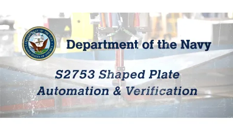 Department of the Navy S2753 Shaped Plate Automation & Verification