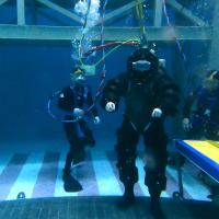 The Deep Submergence Expeditionary No Decompression (DSEND) Suit is among the technologies that will be showcased in the ONR booth at the Navy League’s Sea-Air-Space Exposition. (U.S. Navy photo by Ronnie Newsome)