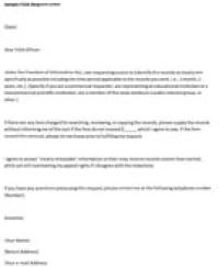 Sample FOIA Request Letter