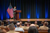 Acting Secretary of the Navy Hung Cao offers remarks during ONR's 80th Anniversary Celebration held at the Pentagon on July 31, 2026